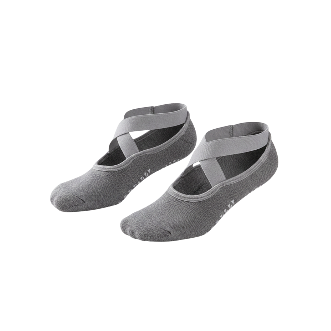 Cross-Belt Yoga Grip Socks