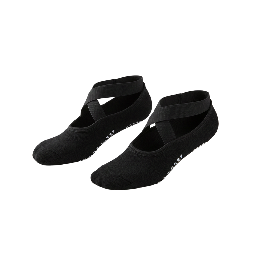 Cross-Belt Yoga Grip Socks