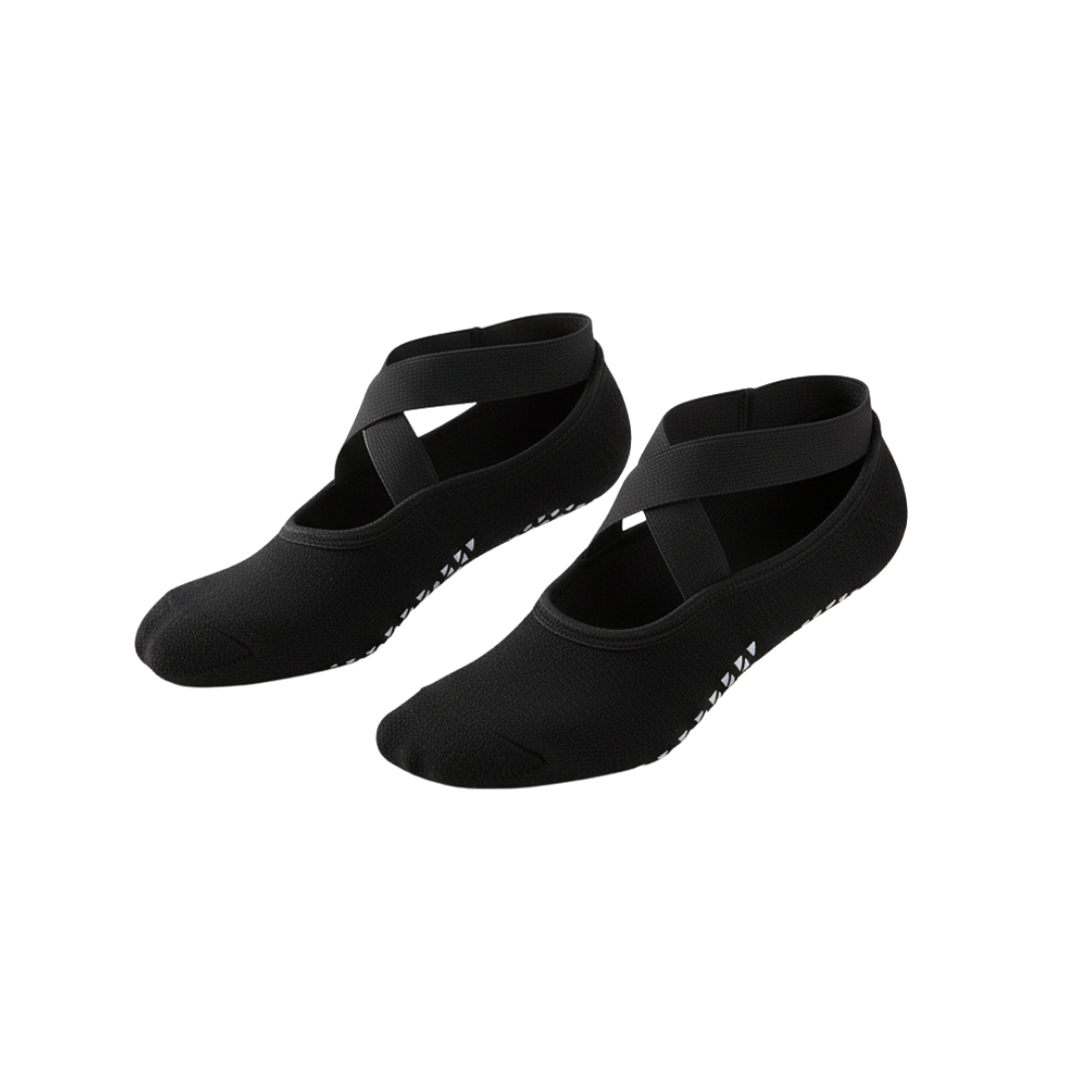 Cross-Belt Yoga Grip Socks