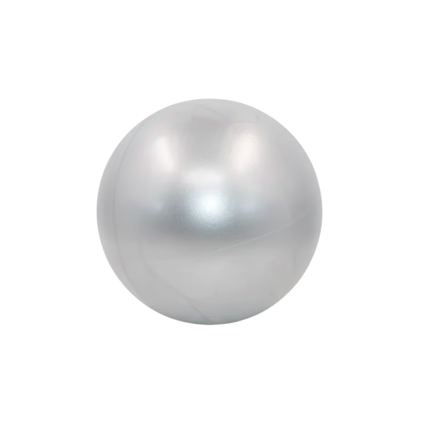 Silver pearl on a white background