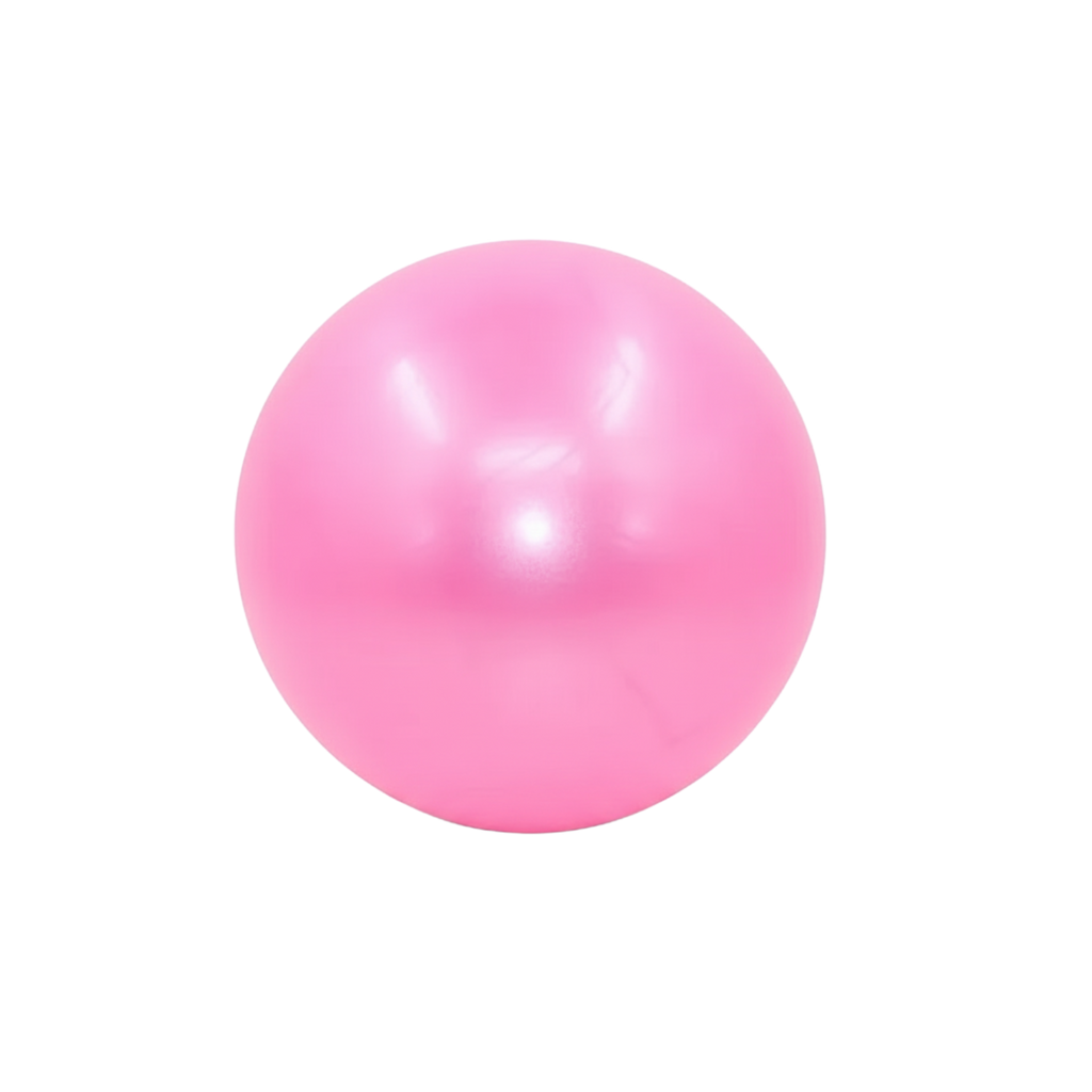 Pink ball on a white background