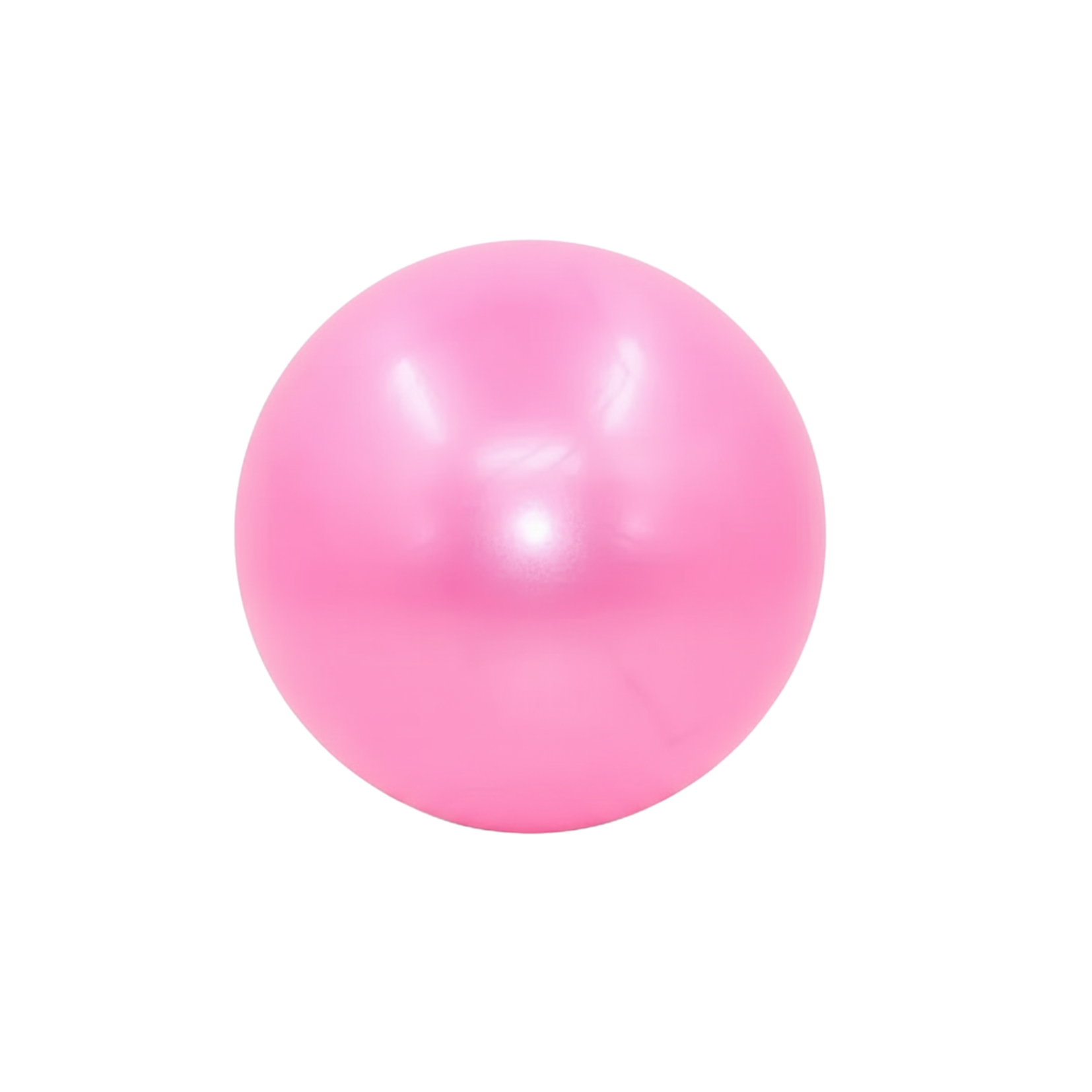 Pink ball on a white background