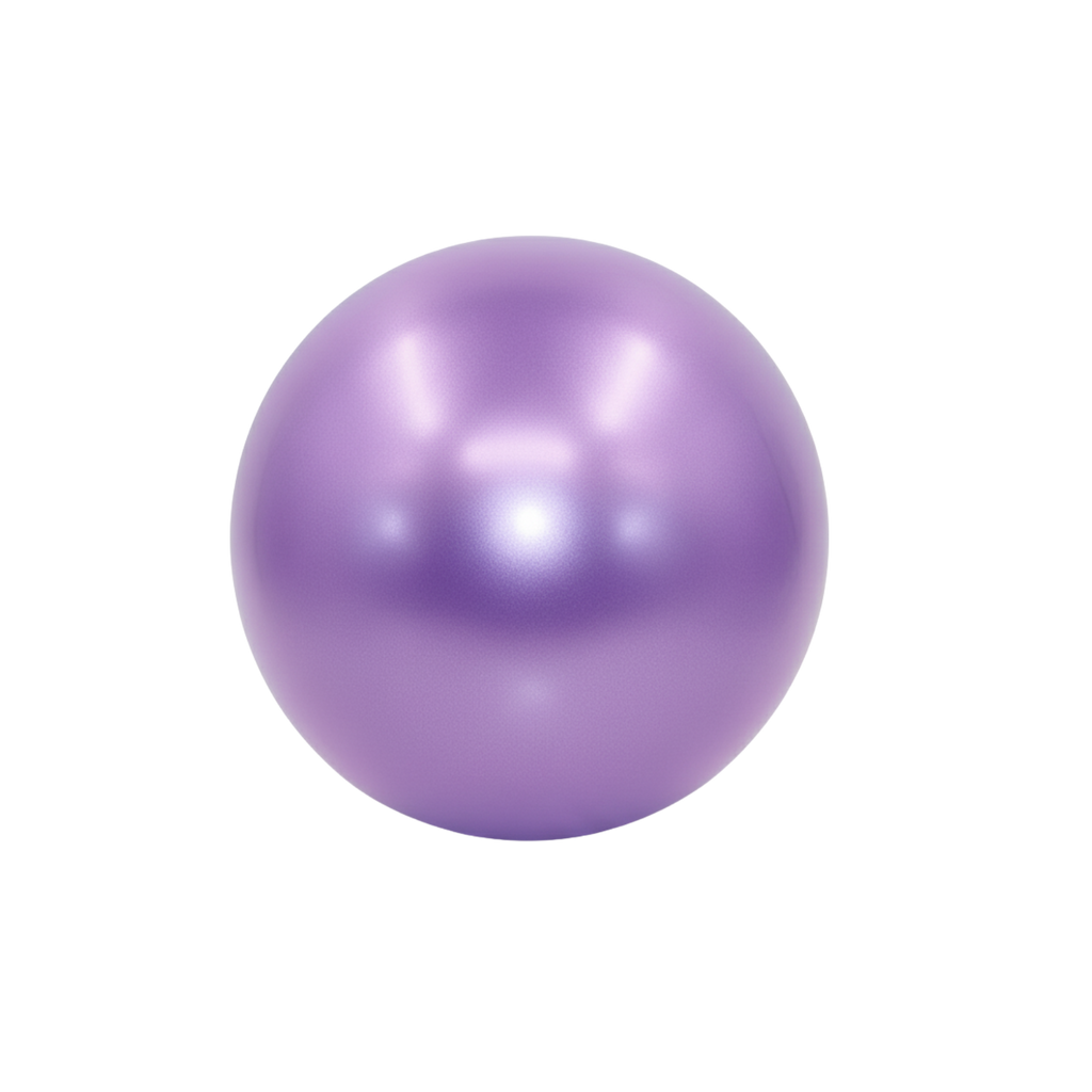 Purple ball on a white background