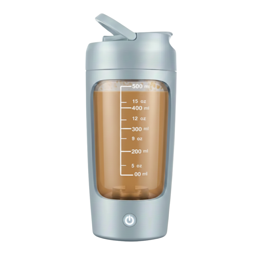 Gray electric shaker bottle 